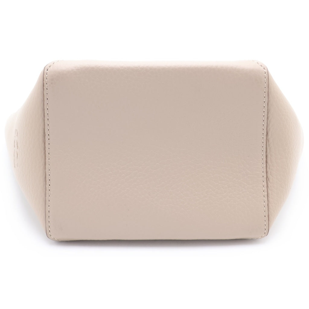 TOD'S(トッズ) ダブルアップバッグ ミニ レザー 2WAY ショルダーバッグ ハンドバッグ ベージュ レディース