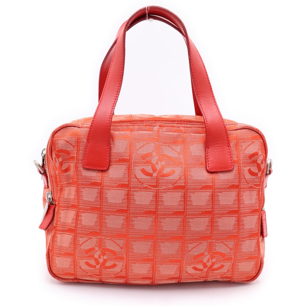 CHANEL(シャネル) ニュートラベルライン ナイロン レザー 2WAY ハンドバッグ ショルダーバッグ レッド A15973 レディース