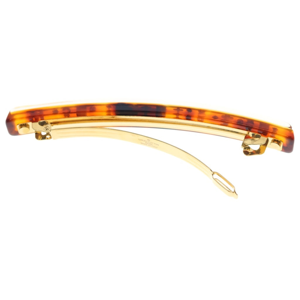 LOUIS VUITTON(ルイヴィトン) アンクルージョン バレッタ ヘアピン ブラウン×ゴールド M65287 レディース