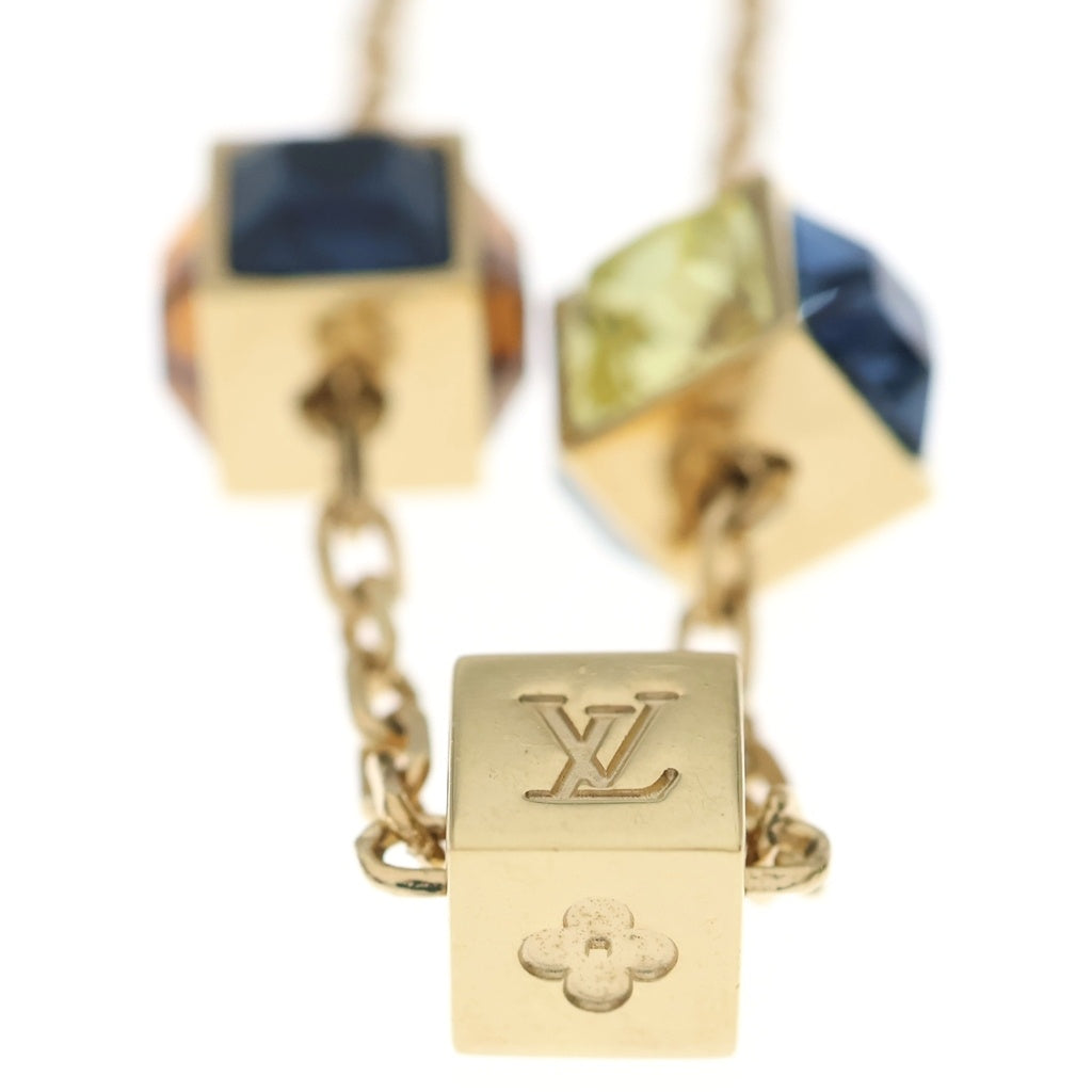 LOUIS VUITTON(ルイヴィトン) コリエ ギャンブル ネックレス ペンダント チェーン ゴールド×ブルー M66999 レディース