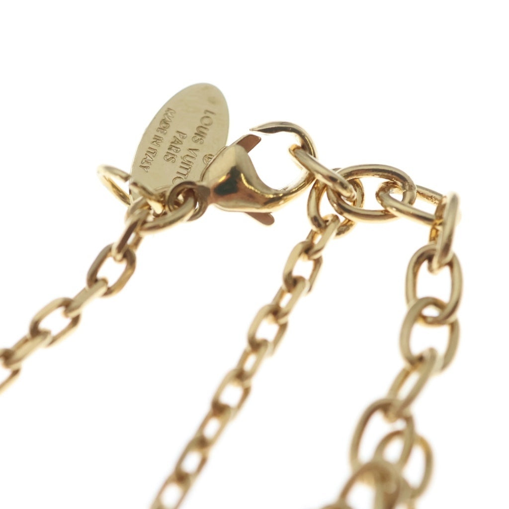 LOUIS VUITTON(ルイヴィトン) コリエ ギャンブル ネックレス ペンダント チェーン ゴールド×ブルー M66999 レディース