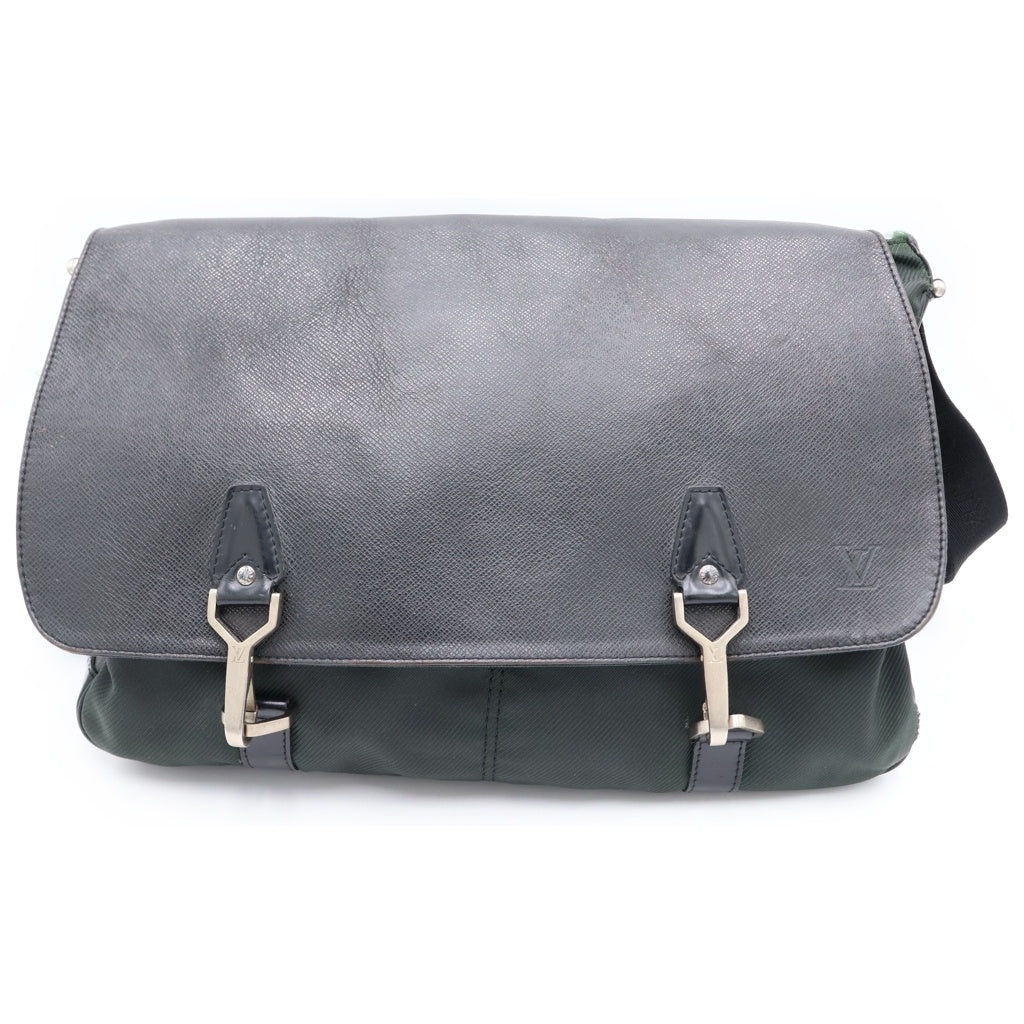 LOUIS VUITTON(ルイヴィトン) タイガ デルスー キャンバス レザー メッセンジャーバッグ ショルダーバッグ エピセア グリーン M30164 レディース