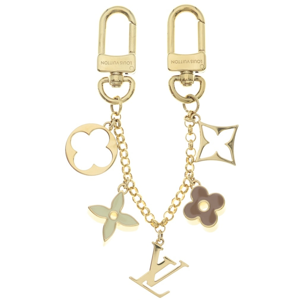 LOUIS VUITTON(ルイヴィトン) フルールドゥモノグラム バッグチャーム ゴールド チェーン GP M01413 レディース