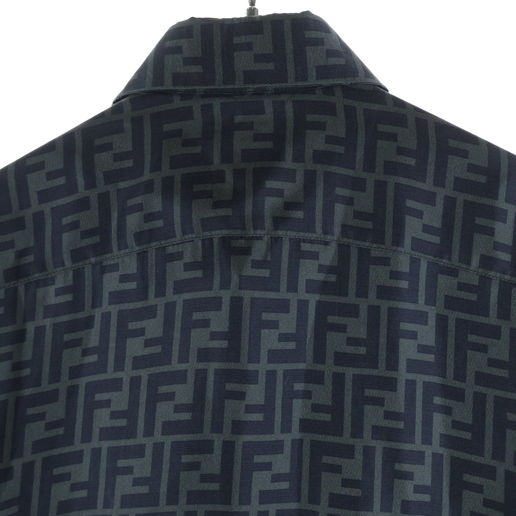 FENDI(フェンディ) ズッカ総柄 長袖シャツ ブラック #39 12CPF-23-273 レディース