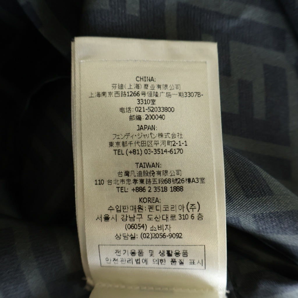 FENDI(フェンディ) ズッカ総柄 長袖シャツ ブラック #39 12CPF-23-273 レディース