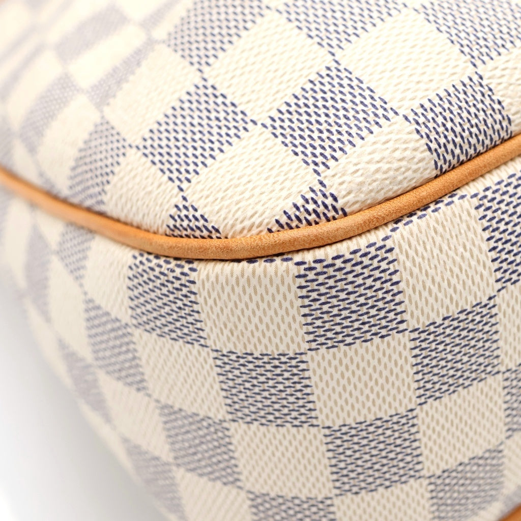 LOUIS VUITTON(ルイヴィトン) ダミエアズール シラクーサPM ショルダーバッグ ブラウン×アイボリー レザー×PVC N41113 ゴールド金具 レディース