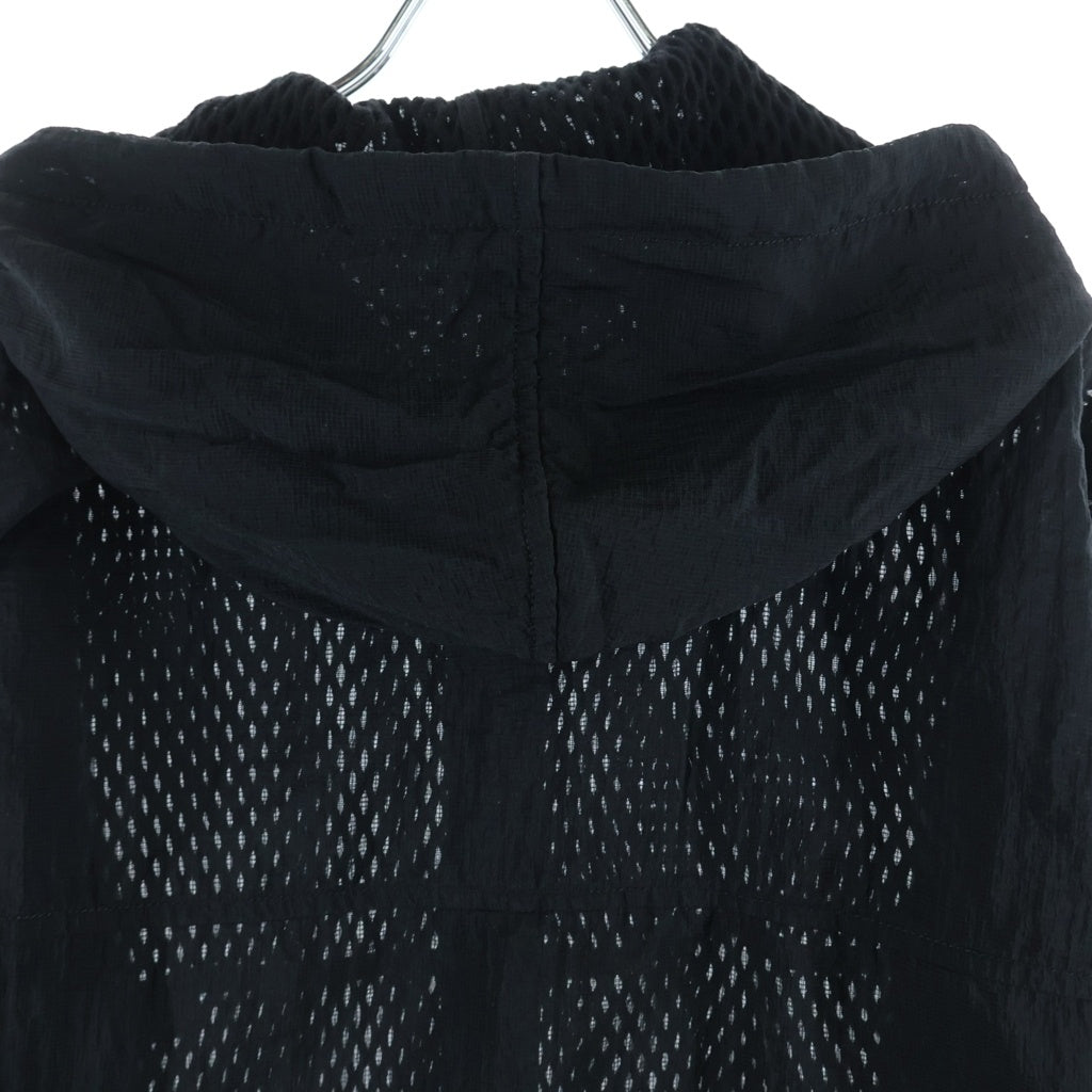 STUSSY(ステューシー) 26SS LAYERED MESH REVERSIBLE JACKET メッシュリバーシブル ジャケット パーカー フーディー ナイロン ジップアップ ブラック 115933