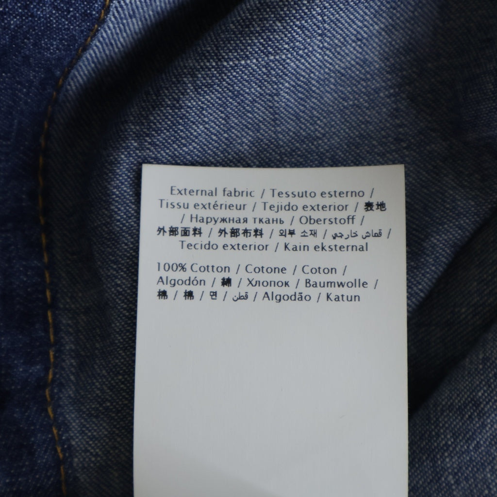 VALENTINO GARAVANI(ヴァレンチノガラヴァーニ) Vロゴ シャンブレー デニム 長袖シャツ インディゴ 8B3DB03K9YA レディース