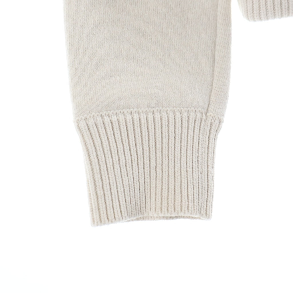 MONCLER(モンクレール) 25AW CARDIGAN TRICOT ナイロン×コットン ニット切替 カーディガン ダウン アウター #XS アイボリー M1241 レディース