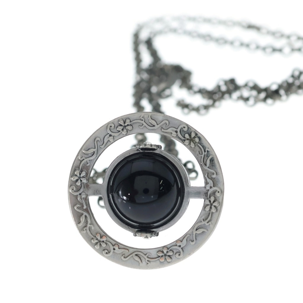 Vivienne Westwood(ヴィヴィアンウエストウッド) Small Orb スモールオーブ ペンダント ネックレス ラインストーン シルバー/ブラック レディース