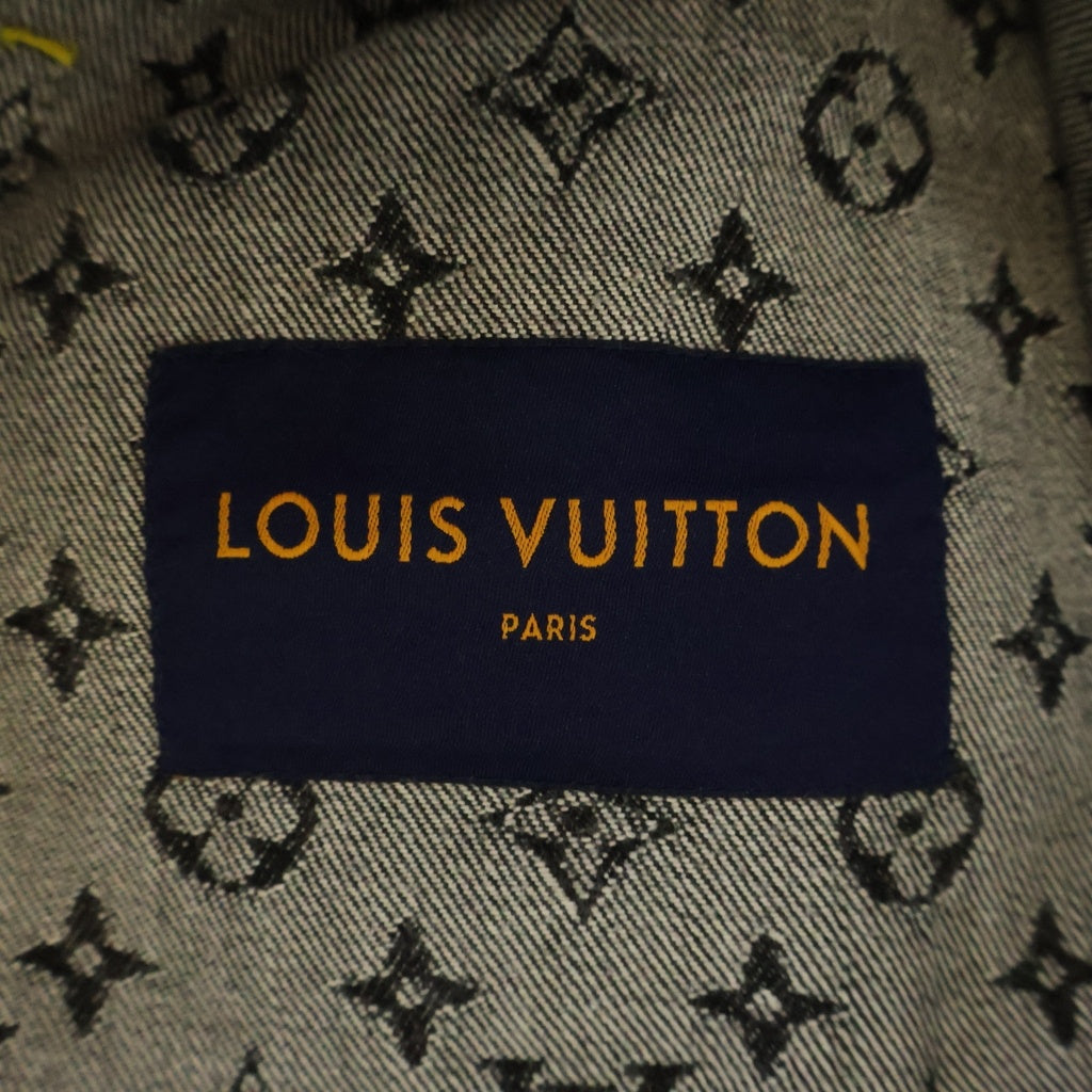 LOUIS VUITTON(ルイヴィトン) 22SS ×NIGO MONOGRAM CRAZY DENIM JACKET ニゴ モノグラム クレイジー ワークウエアデニムジャケット ブラック RM221M UZD HMA20E