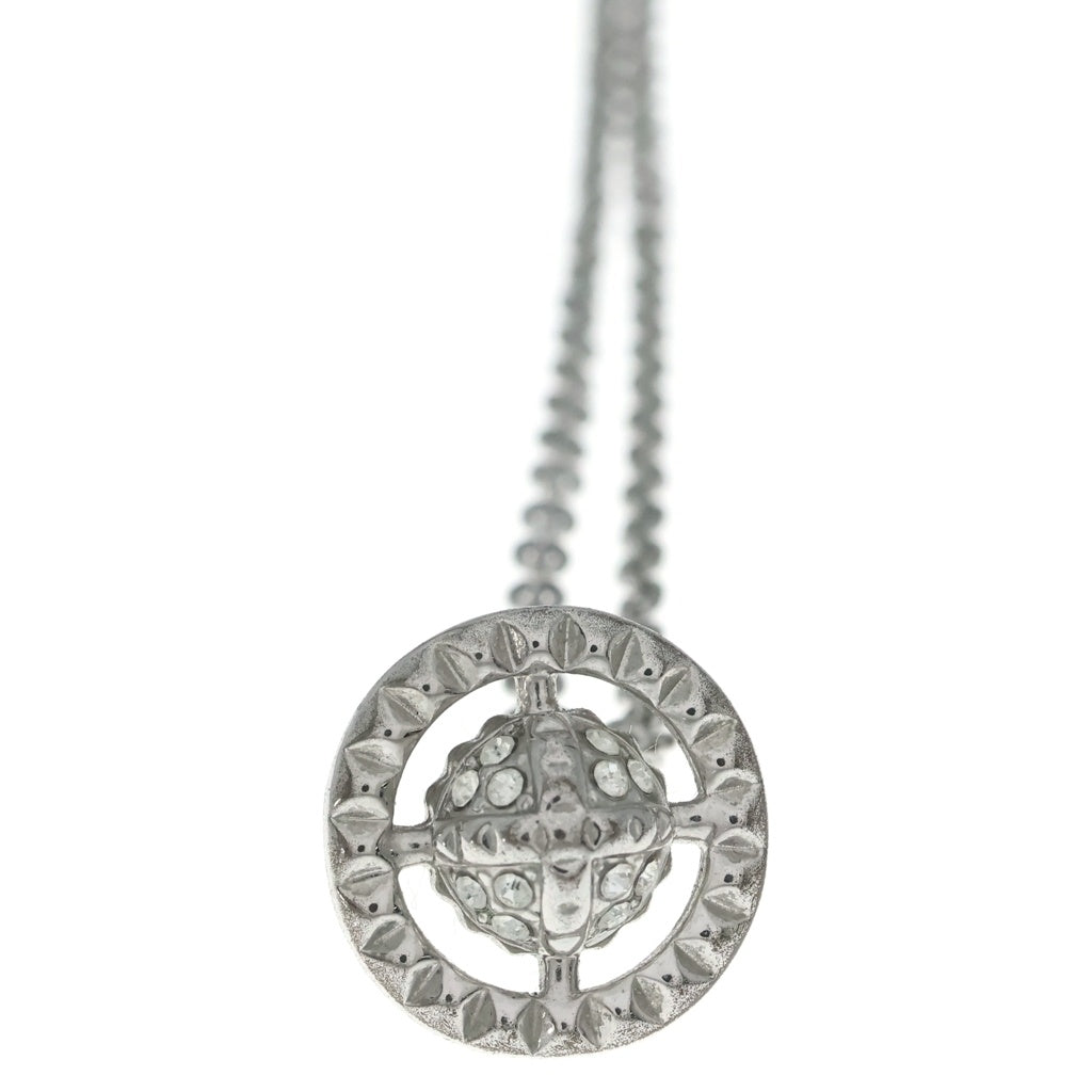 Vivienne Westwood(ヴィヴィアンウエストウッド) MAYFAIR SMALL ORB PENDANT ラインストーン メイフェア スモール オーブ ペンダント ネックレス チェーン シルバー レディース