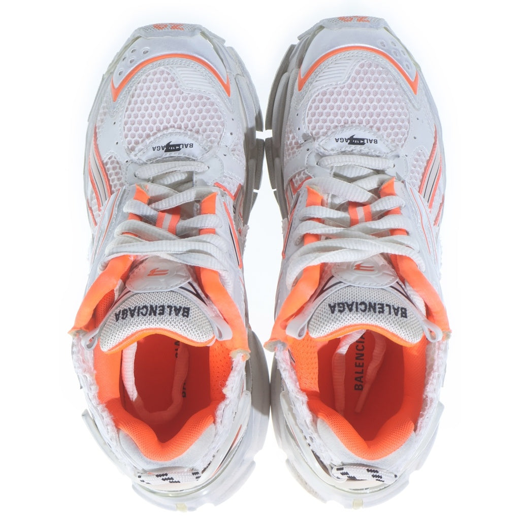 BALENCIAGA(バレンシアガ) Runner Sneakers ランナー ダメージ加工 メッシュ レザー ローカットシューズ スニーカー ホワイト 677402 レディース