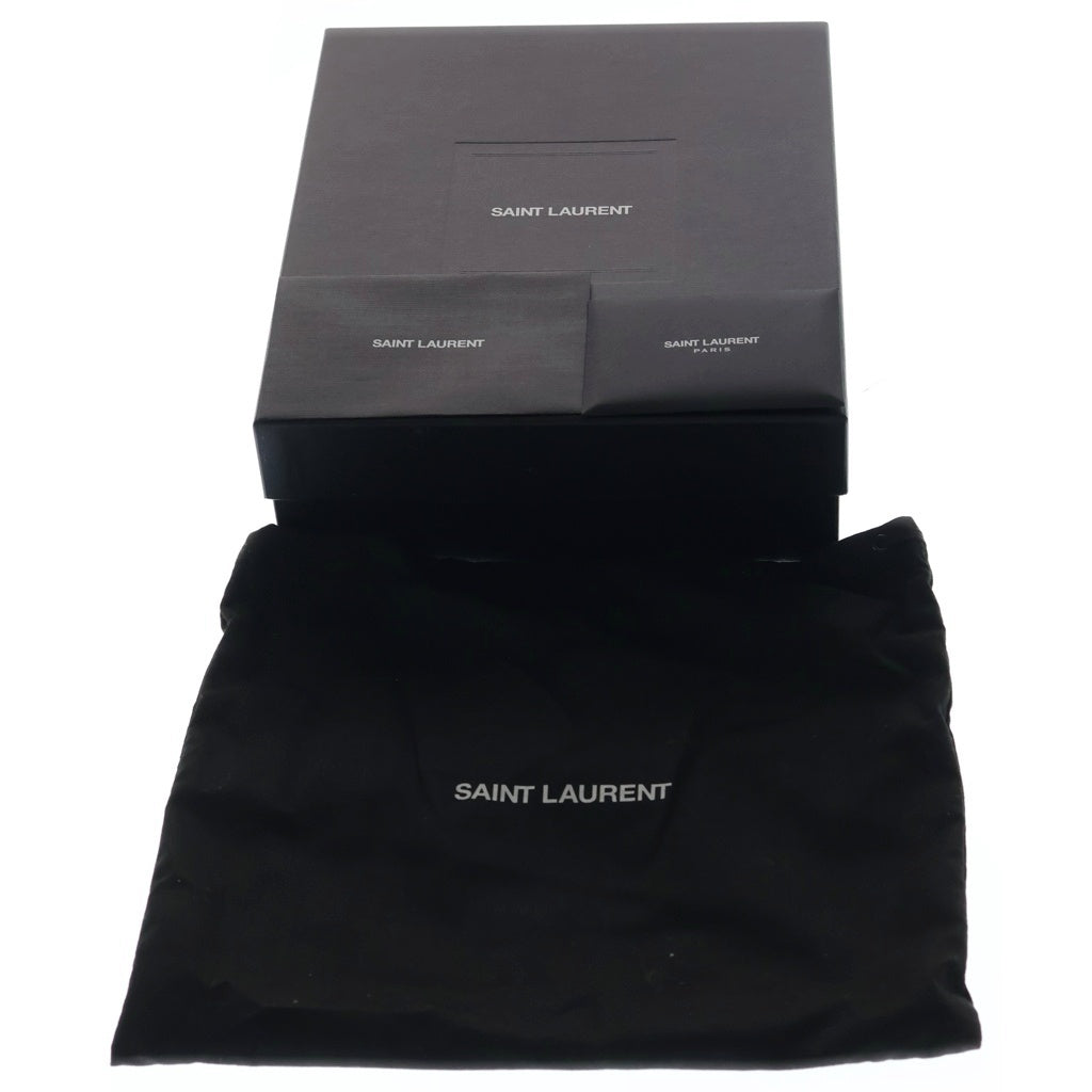 SAINT LAURENT PARIS(サンローランパリ) ルー チェーンショルダーバッグ ミニバッグ ブラック レザー 612579 ゴールド金具 レディース