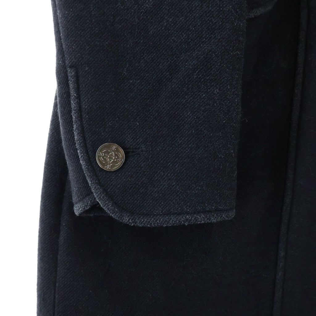CHANEL(シャネル) 02AW VINTAGE Wool&Cashmere Long Coat ココマークボタン ウール カシミヤ ロングコート ブラック P19790V11573 レディース