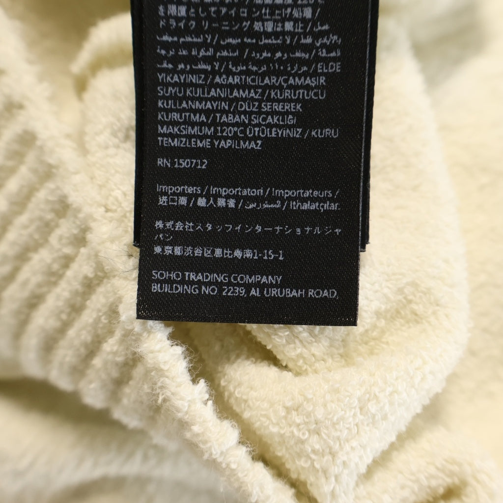 AMIRI(アミリ) 26SS Hope And Dreams Hoodie クロップド ジップアップフーディー パーカー パイル地 コットン ナイロン ホワイト AWTOKN1037 レディース