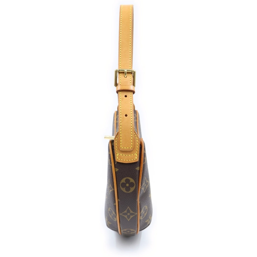 LOUIS VUITTON(ルイヴィトン) モノグラム クロワッサンPM PVC レザー ワンショルダーバッグ ブラウン M51512 レディース