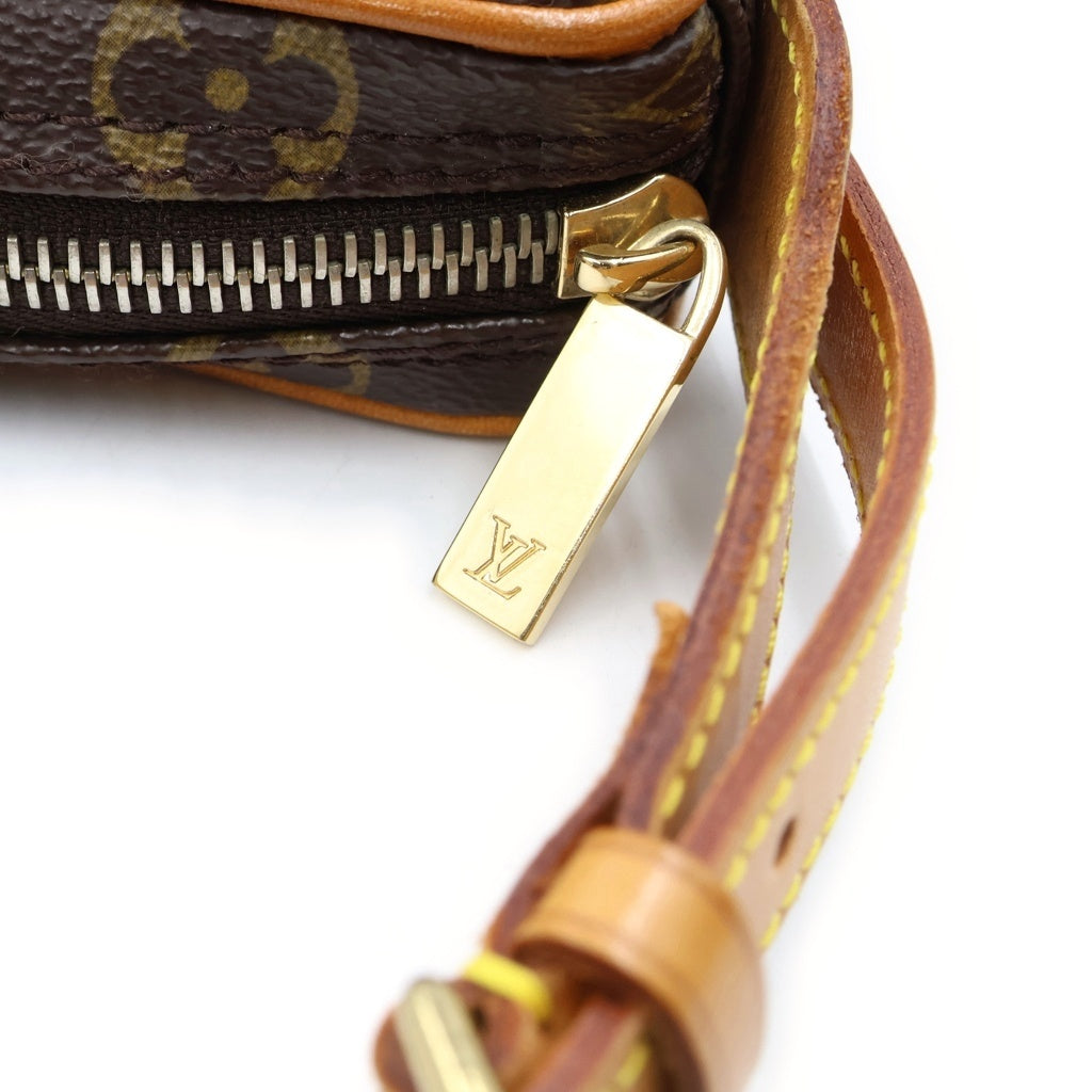 LOUIS VUITTON(ルイヴィトン) モノグラム クロワッサンPM PVC レザー ワンショルダーバッグ ブラウン M51512 レディース