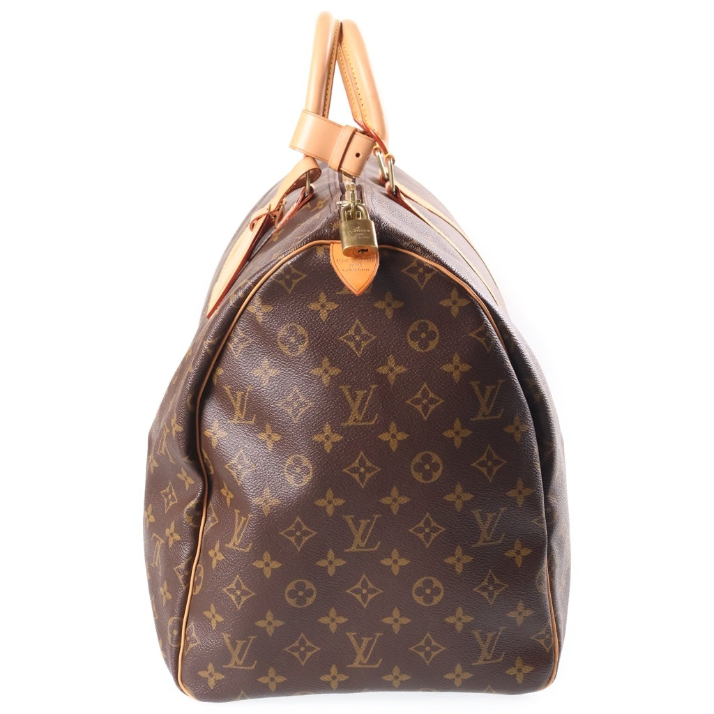 LOUIS VUITTON(ルイヴィトン) モノグラム キーポル55 PVC レザー ハンドバッグ ボストンバッグ ブラウン M41424