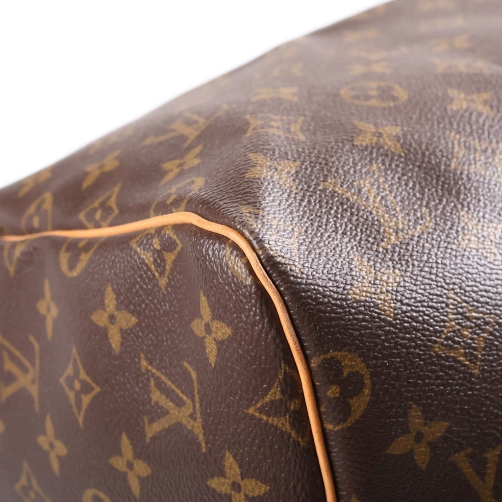 LOUIS VUITTON(ルイヴィトン) モノグラム キーポル55 PVC レザー ハンドバッグ ボストンバッグ ブラウン M41424