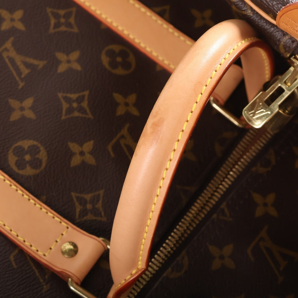 LOUIS VUITTON(ルイヴィトン) モノグラム キーポル55 PVC レザー ハンドバッグ ボストンバッグ ブラウン M41424