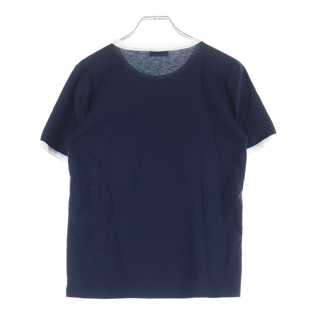 CELINE(セリーヌ) トリオンフロゴ フロッキープリント 半袖Tシャツ カットソー ネイビー レディース 2X14O671Q.07FZ