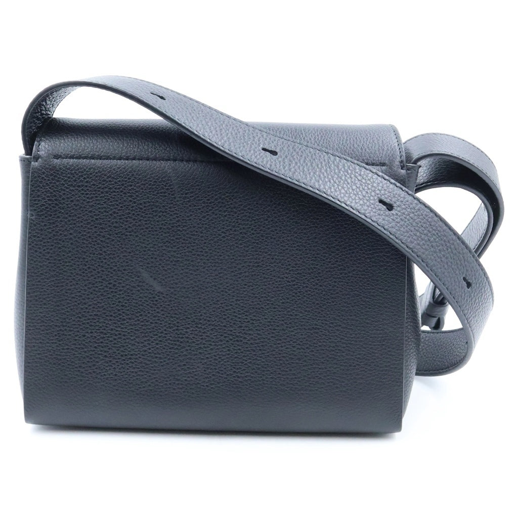 JIL SANDER(ジルサンダー) ENVELOPE MESSENGER MINI エンベロープ メッセンジャー ミニ レザー ショルダーバッグ ブラック
