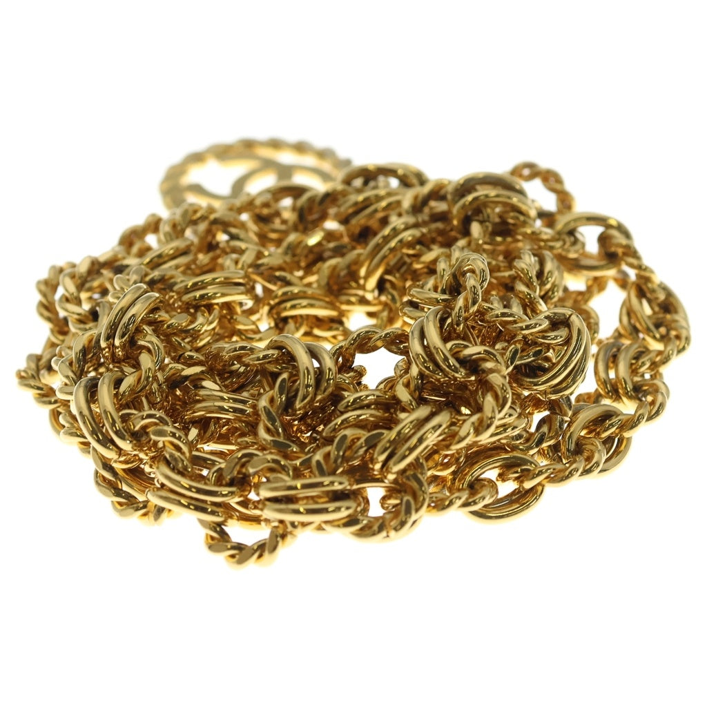 CHANEL(シャネル) VINTAGE Chain Logo Belt チェーン ロゴベルト サークル ココマーク GP ゴールド レディース