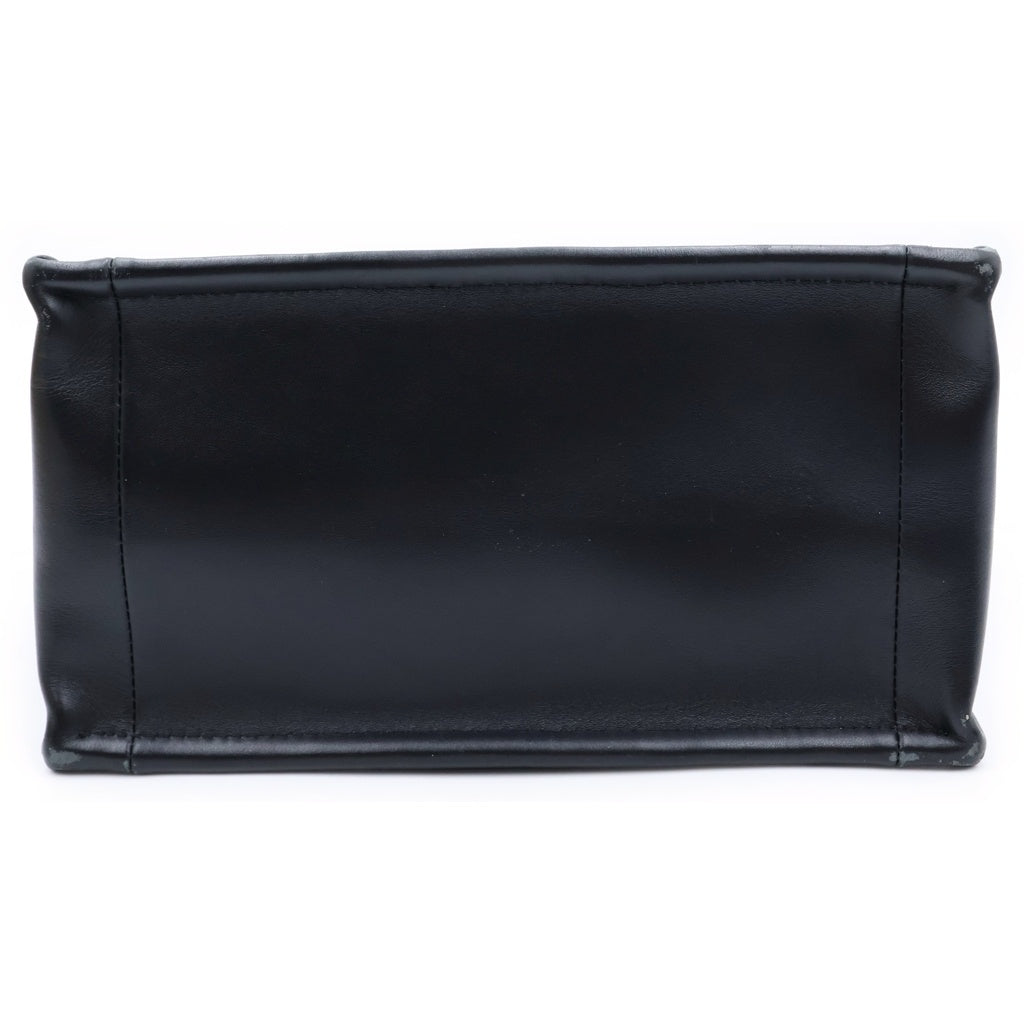 Christian Dior(クリスチャンディオール) ブックトート スモール ハンドバッグ ショルダーバッグ 2WAY トワル ドゥ ジュイ キャンバス×レザー ホワイト×ブラック レディース