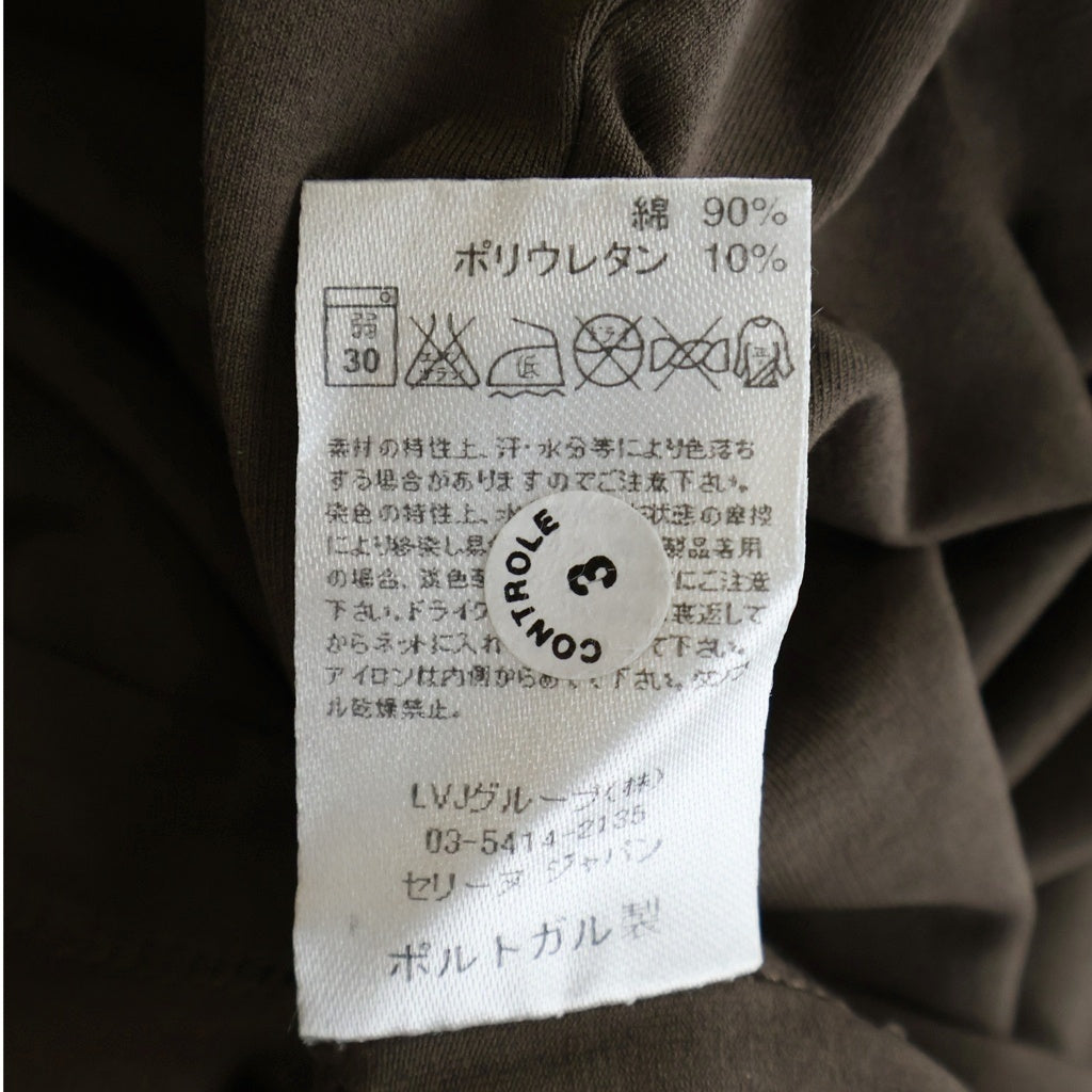CELINE(セリーヌ) エンブレム刺繍Tシャツ ブラウン コットン 29A192213 レディース
