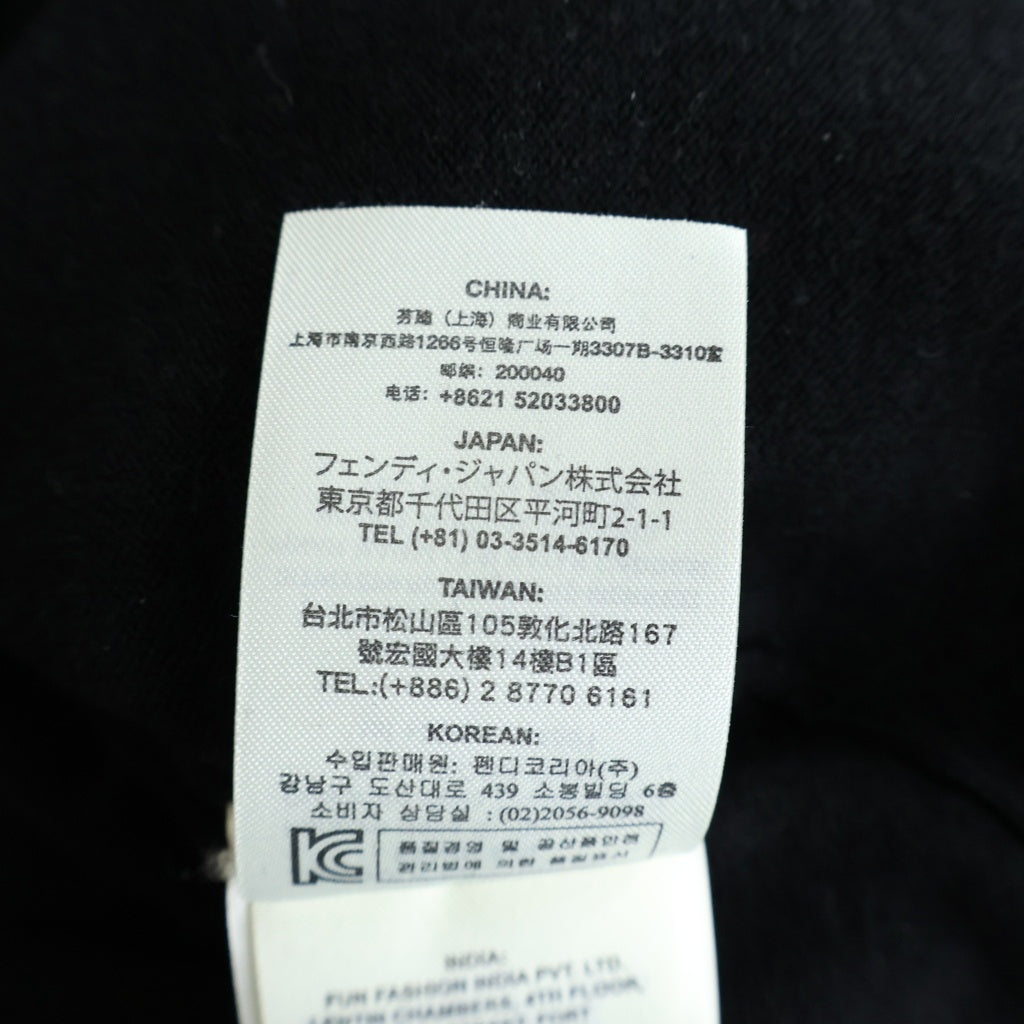 FENDI(フェンディ) フラワーモチーフニットカーディガン ブラック ウール レディース