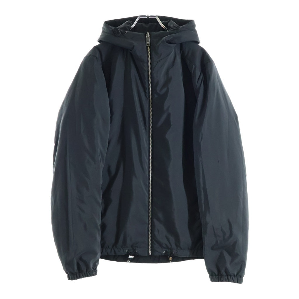 PRADA(プラダ) トライアングルロゴ リバーシブル フーデッド ブルゾンジャケット ナイロン ブラック SGB224