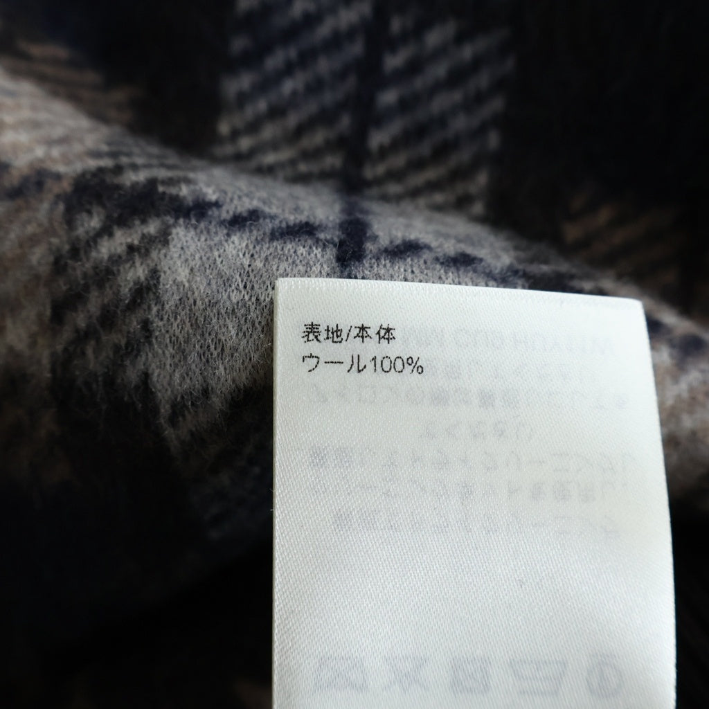 LOUIS VUITTON(ルイヴィトン) モノグラム フェイデッド プレイド フーディ パーカー ウール ブラウン×グレー 1AJCB0