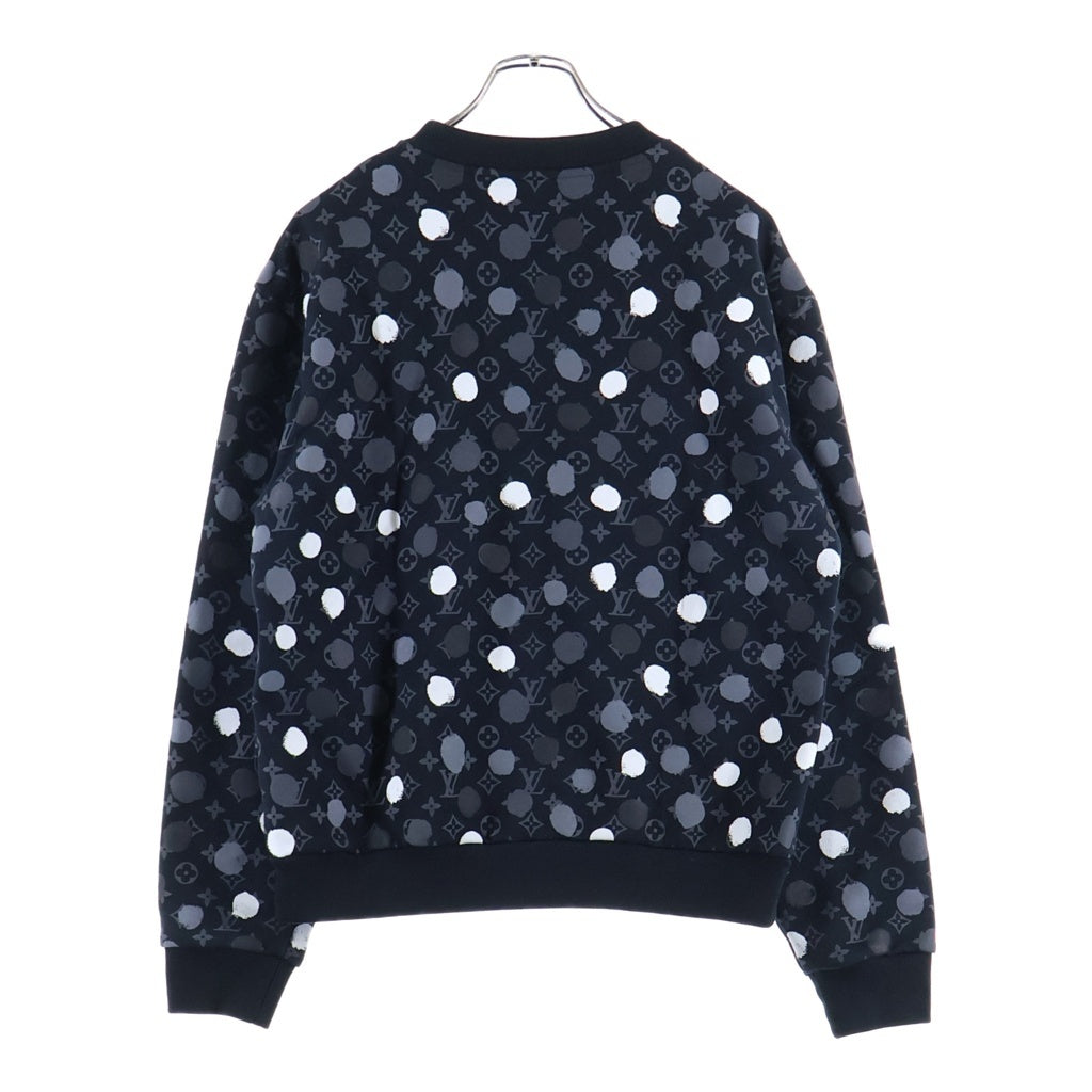 LOUIS VUITTON(ルイヴィトン) × yayoi kusama ドットモノグラム スウェット クルーネックトレーナー ブラック RM231H IHN HOY26W