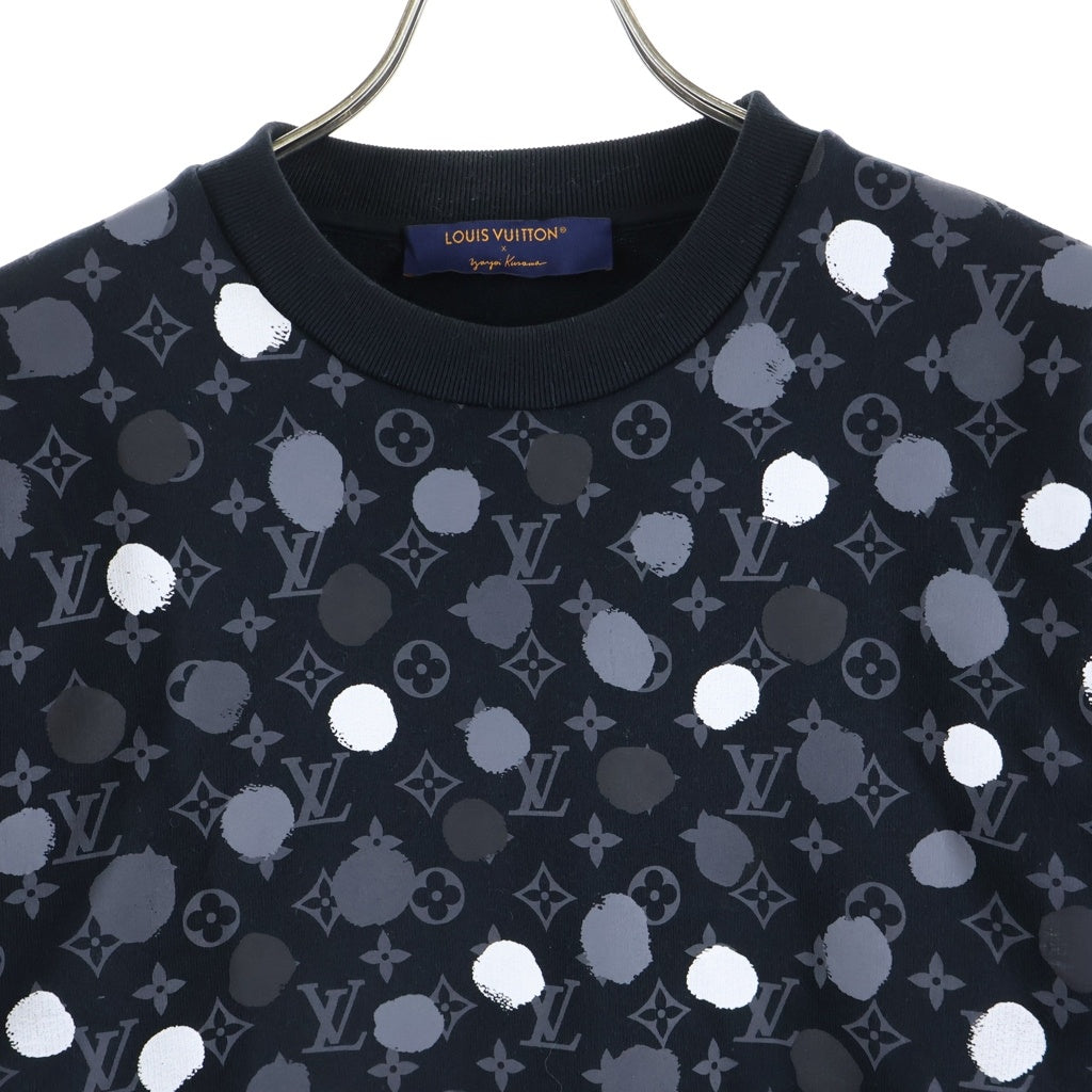 LOUIS VUITTON(ルイヴィトン) × yayoi kusama ドットモノグラム スウェット クルーネックトレーナー ブラック RM231H IHN HOY26W
