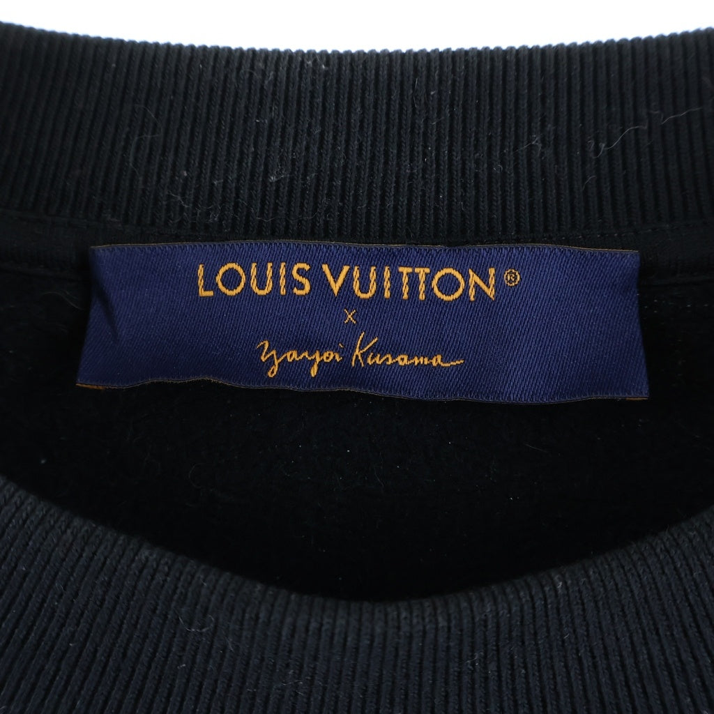 LOUIS VUITTON(ルイヴィトン) × yayoi kusama ドットモノグラム スウェット クルーネックトレーナー ブラック RM231H IHN HOY26W