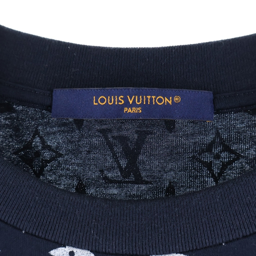 LOUIS VUITTON(ルイヴィトン) グラディエントコットンTシャツ カットソー ネイビー #S RM242MQ FSB HQY42W