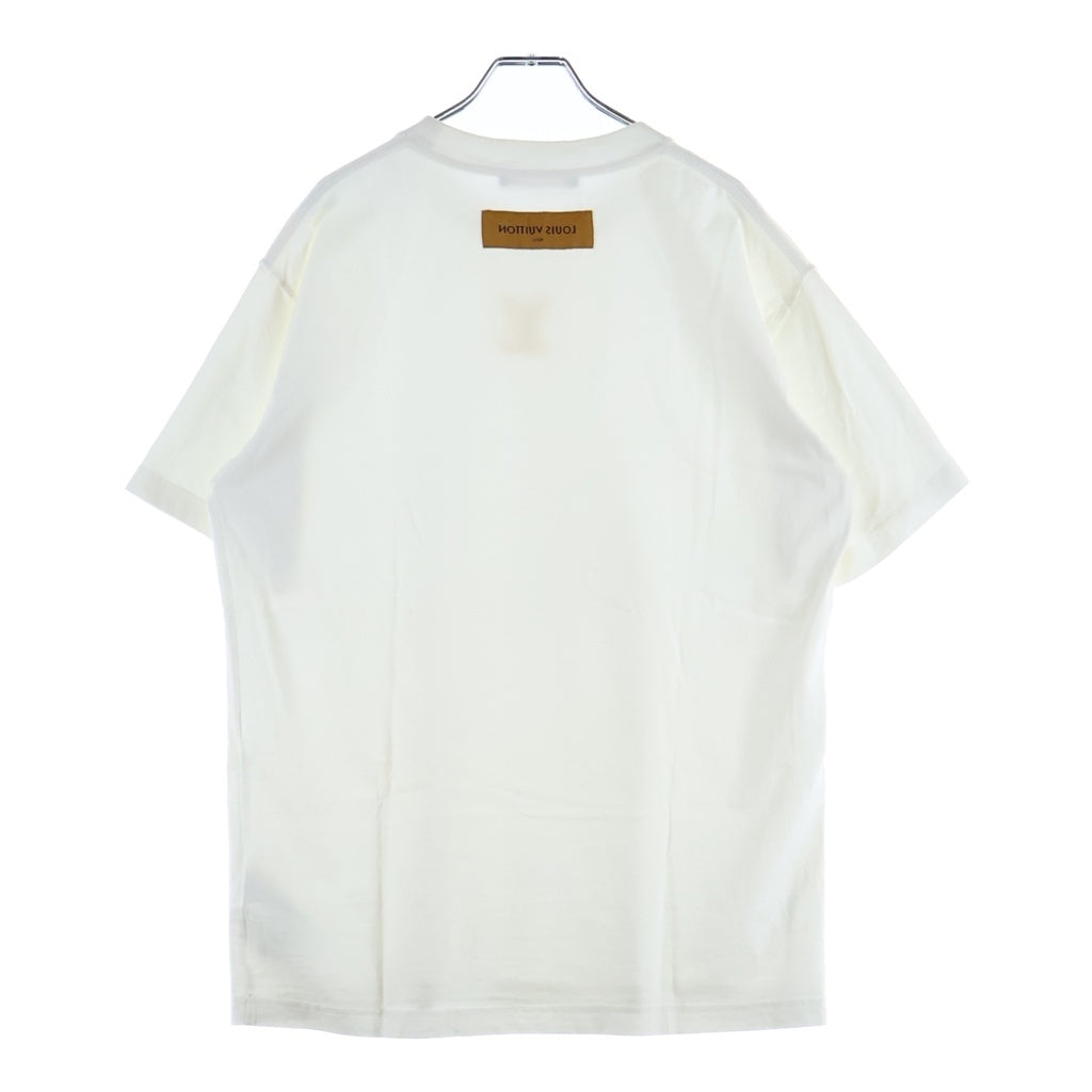 LOUIS VUITTON(ルイヴィトン) エンボスLV ロゴ Tシャツ カットソー ホワイト #M RM222Q DT3 HNY55W
