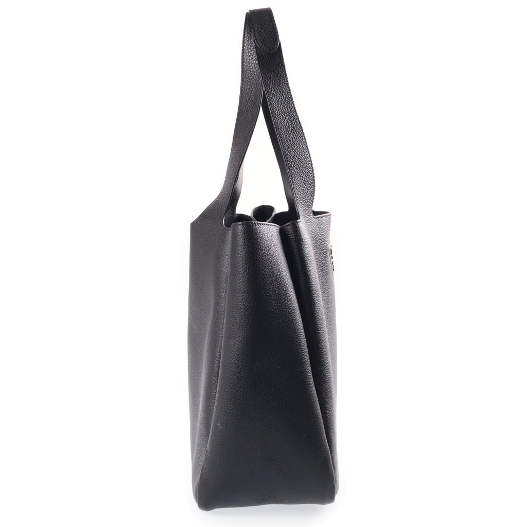 PRADA(プラダ) トートバッグ ヴィッテロ ハンドバッグ ブラック レザー 1BG338 シルバー金具 レディース