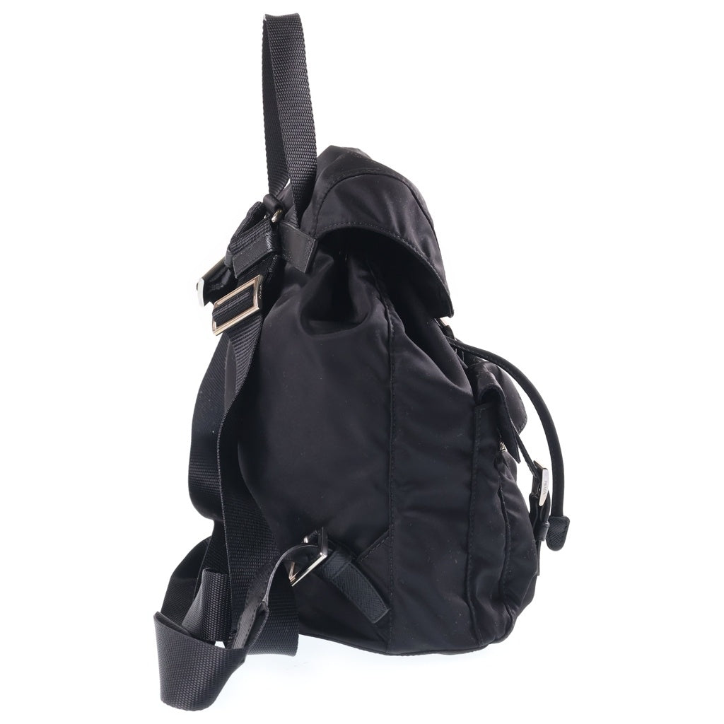 PRADA(プラダ) テスートナイロン リュックサック バックパック ブラック 1BZ677 シルバー金具 レディース
