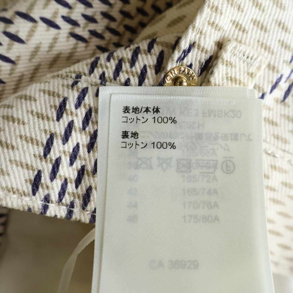 LOUIS VUITTON(ルイヴィトン) 22SS ダミエ 総柄スカート コットン ロゴ ホワイト RW221W KE3 FMSK20 レディース