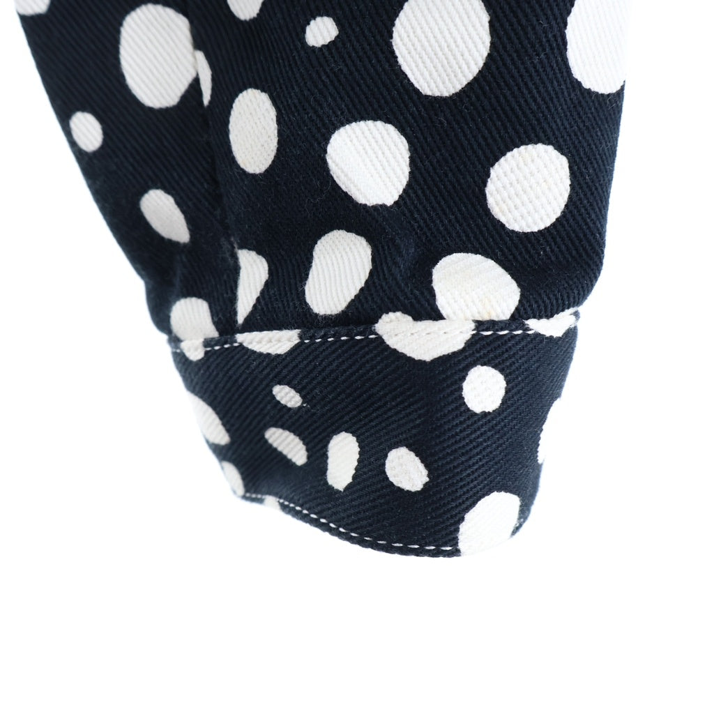 LOUIS VUITTON(ルイヴィトン) ×YK インフィニティドット ジップアップ ノーカラージャケット コットン ブラック/ホワイト RW231J U84 FOJA32 レディース