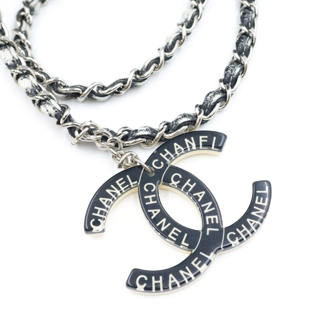 CHANEL(シャネル) メルローズ カバス チェーン2WAYバッグ トートバッグ ハンドバッグ グレー ブラック シルバー金具 レディース