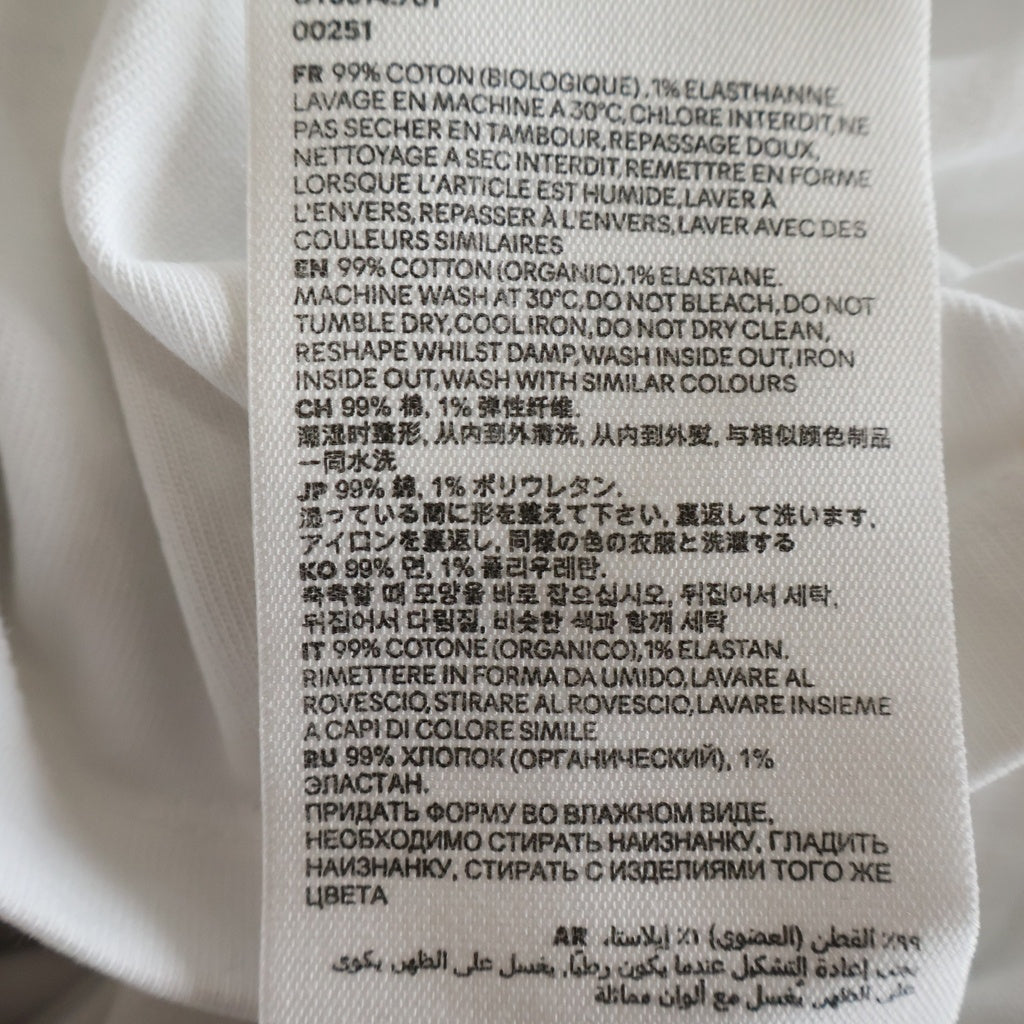 ami paris(アミパリス) PARIS AMI DE COEUR T SHIRT ハートロゴ刺繍 半袖コットンTシャツ カットソー ホワイト UTS014.701 レディース