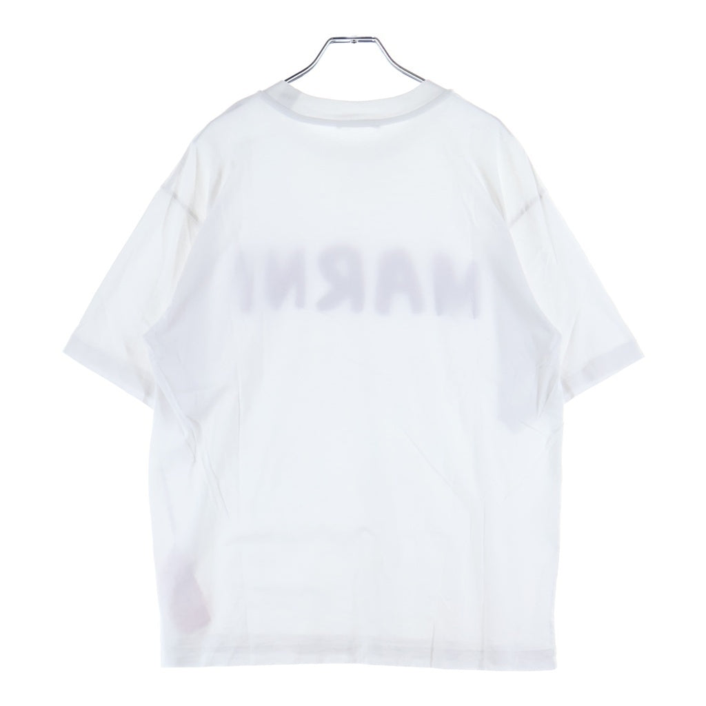 MARNI(マルニ) 22AW LOGO S/S TEE フロントロゴ 半袖Tシャツ カットソー コットン ホワイト THJET49EPH レディース