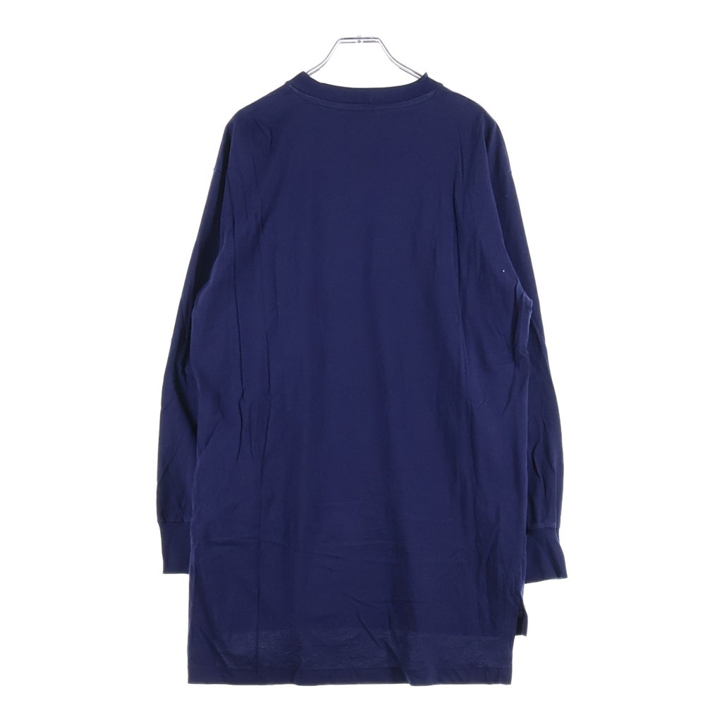 MARNI(マルニ) 22AW LOGO L/S TEE 長袖ロゴTシャツ カットソー ロンT コットン ネイビー THJE0129PN レディース
