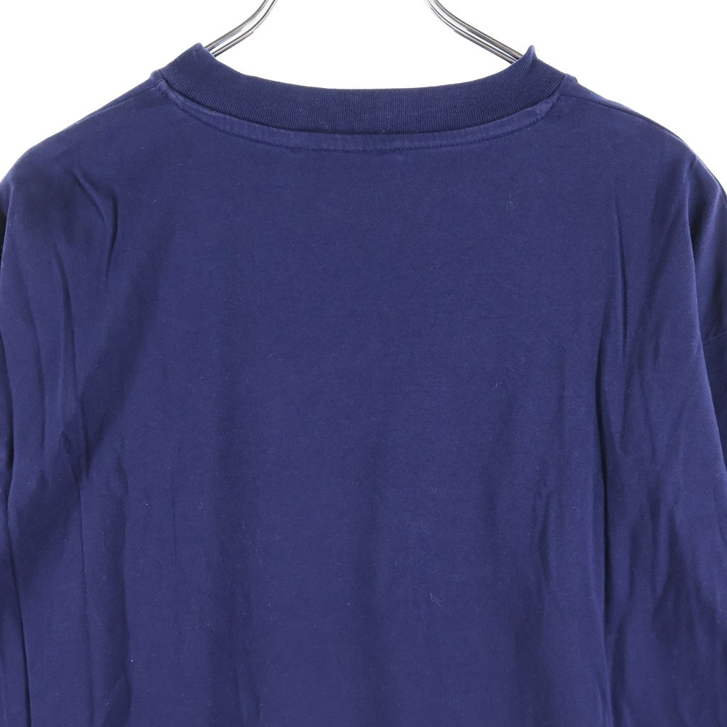 MARNI(マルニ) 22AW LOGO L/S TEE 長袖ロゴTシャツ カットソー ロンT コットン ネイビー THJE0129PN レディース