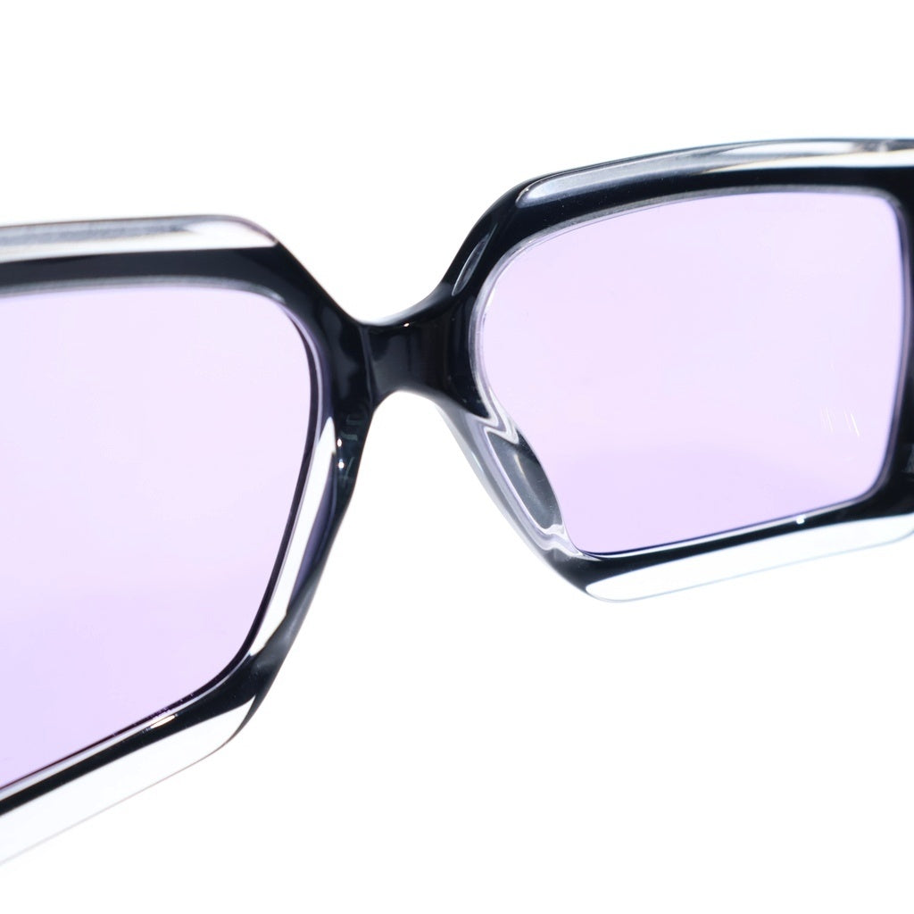 CHANEL(シャネル) チョコバー スクエアフレーム サングラス アイウェア 56□16-135 ブラック/パープル 5028 レディース