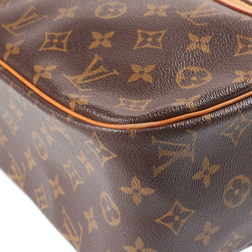 LOUIS VUITTON(ルイヴィトン) モノグラム シテGM ハンドバッグ ブラウン レザー×PVC M51181 ゴールド金具 レディース
