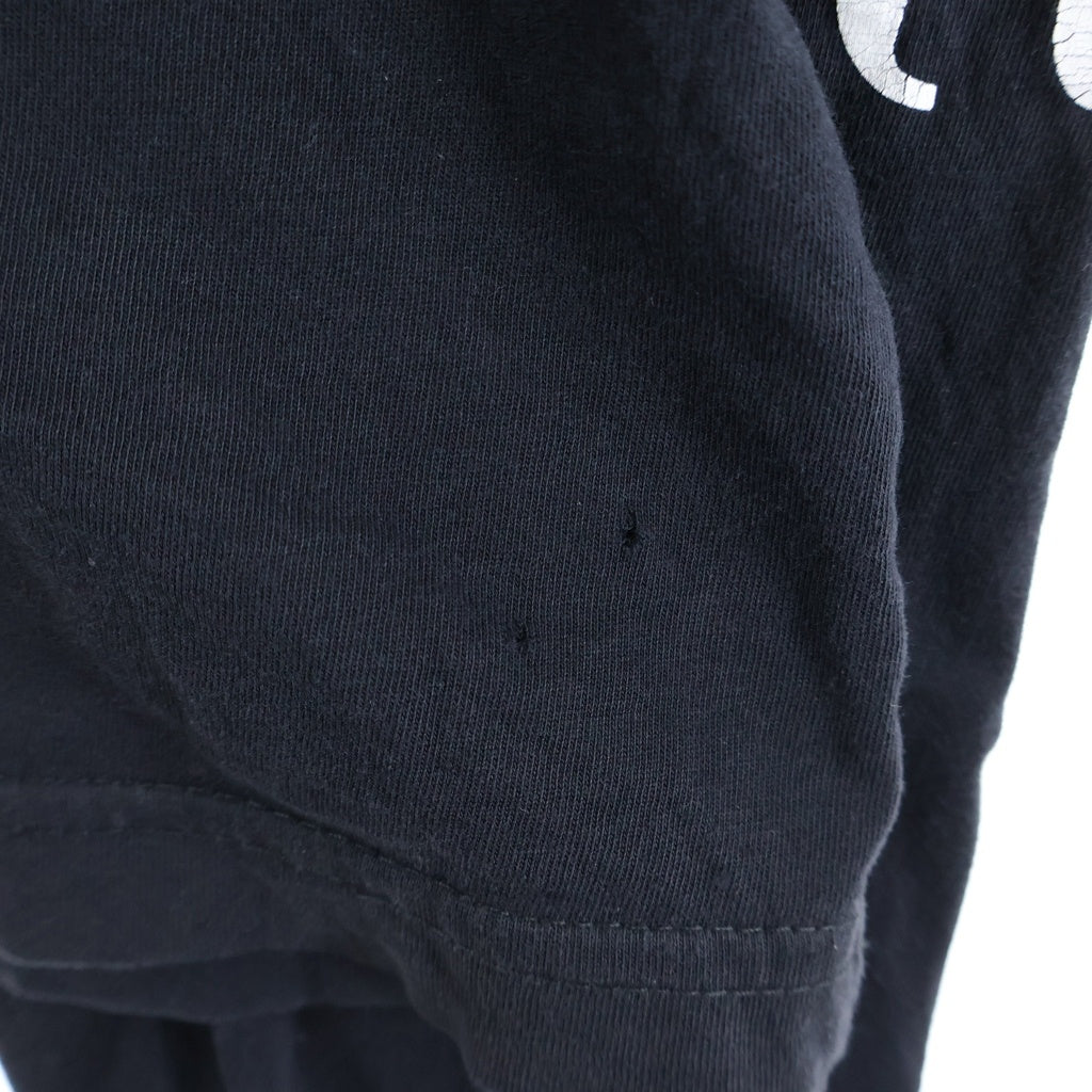 CHROME HEARTS(クロムハーツ) CH LS NECK LOGO ネックロゴプリント 袖ロゴ 長袖Tシャツ ロングスリーブカットソー ブラック